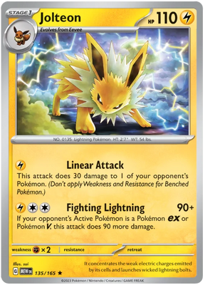 Jolteon 151 Single Pokemon Card