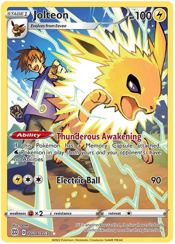 Jolteon Brilliant Stars Trainer Gallery Pokemon Card Singles TG04/TG30