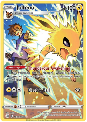 Jolteon Brilliant Stars Trainer Gallery Pokemon Card Singles TG04/TG30