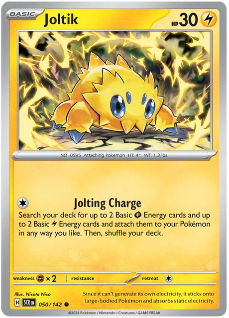 Joltik Stellar Crown Pokemon Single Card 050/142