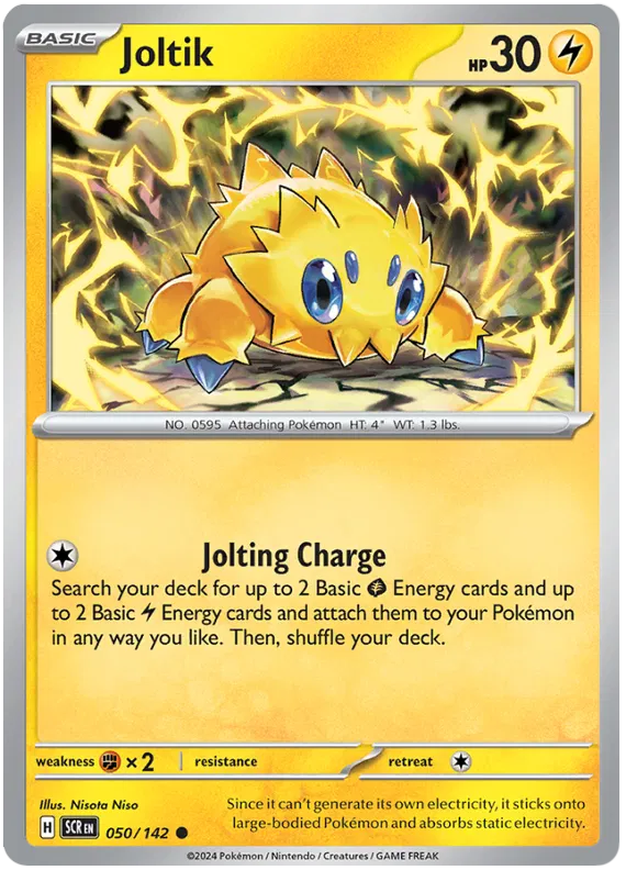 Joltik Stellar Crown Pokemon Single Card 050/142