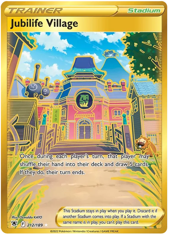 Jubilife Village Astral Radiance Pokemon Card Singles 212/189