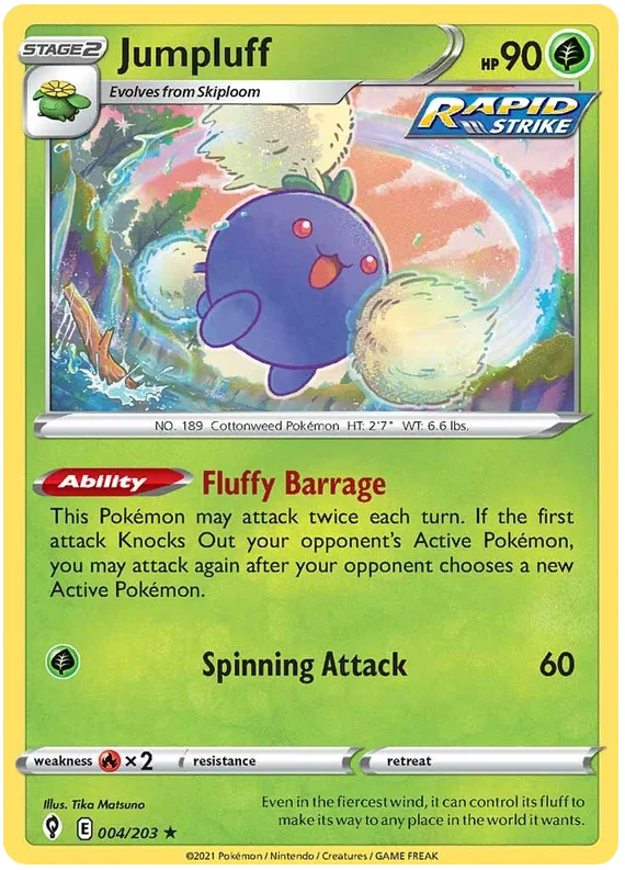 Jumpluff 004/203 - Pokemon TCG Evolving Skies card
