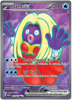 Jynx ex Full Art 151 Single Pokemon Card