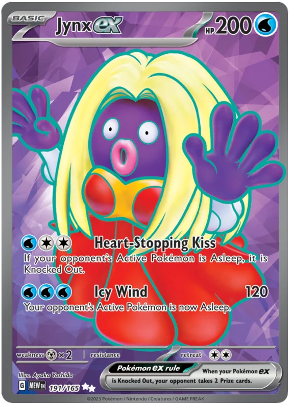 Jynx ex Full Art 151 Single Pokemon Card