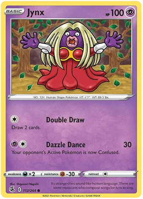 Jynx Fusion Strike Pokemon Card Singles 112/264