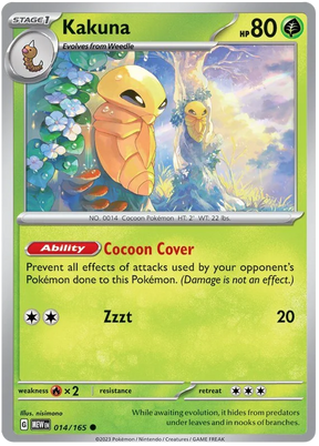 Kakuna 151 Single Pokemon Card