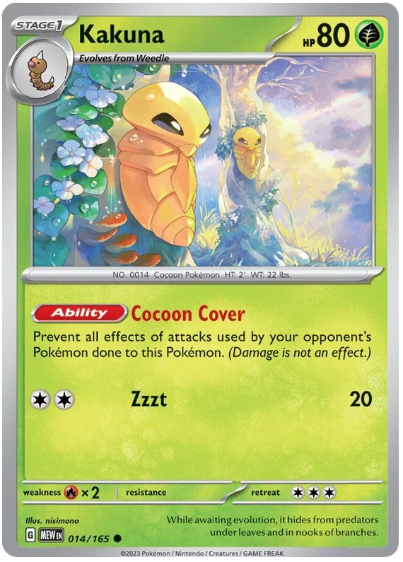 Kakuna 151 Single Pokemon Card