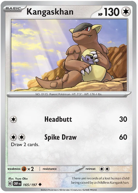 Kangaskhan Obsidian Flames Single Pokemon Card