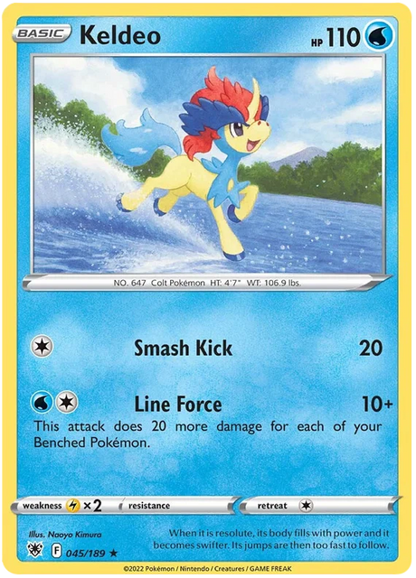 Keldeo Astral Radiance Pokemon Card Singles 045/189