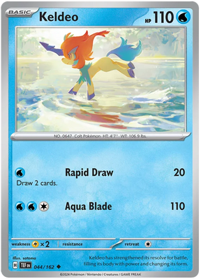Keldeo Temporal Forces Pokemon Single 044/162