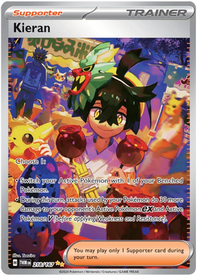 Kieran (Special Illustration Rare) Twilight Masquerade Pokemon Single 218/167