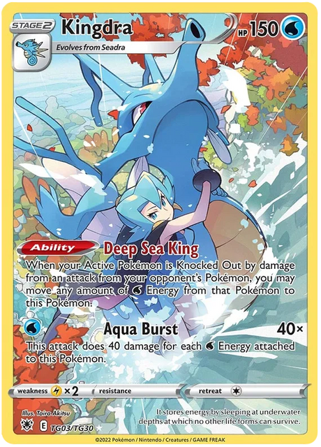 Kingdra Astral Radiance Trainer Gallery Pokemon Singles TG03/TG30