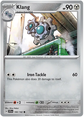 Klang Stellar Crown Pokemon Single Card 100/142