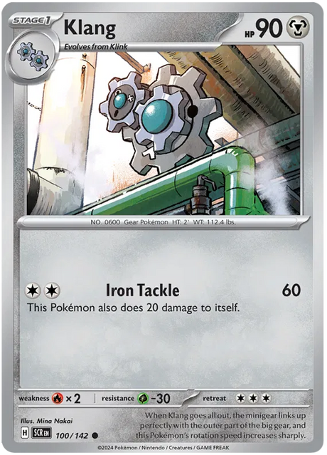 Klang Stellar Crown Pokemon Single Card 100/142