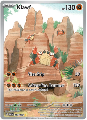 Klawf Illustration Rare Scarlet & Violet Base Set Pokemon Card Single