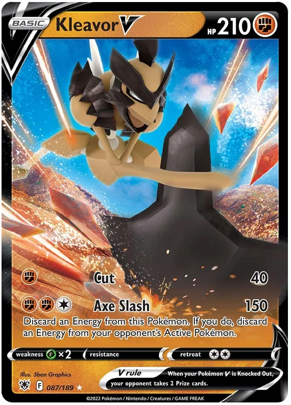 Kleavor V Astral Radiance Pokemon Card Singles 087/189