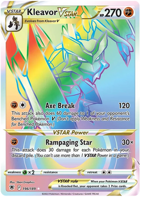 Kleavor VSTAR Astral Radiance Pokemon Card Singles 196/189