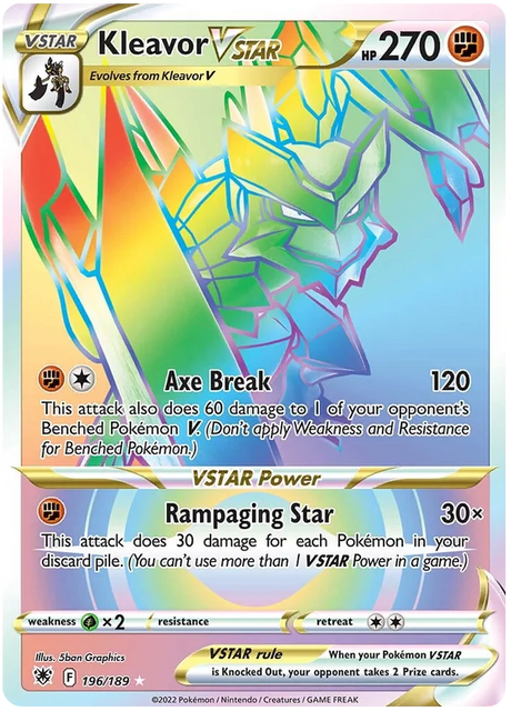 Kleavor VSTAR Astral Radiance Pokemon Card Singles 196/189