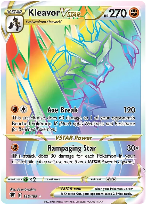 Kleavor VSTAR Astral Radiance Pokemon Card Singles 196/189