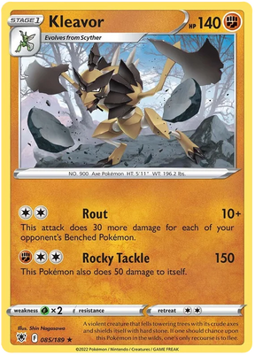 Kleavor Astral Radiance Pokemon Card Singles 085/189