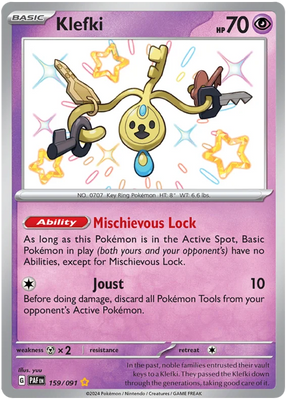 Klefki Paldean Fates Pokemon Card Single 159/091