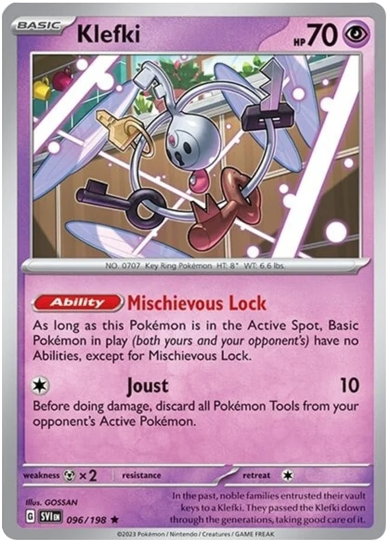 Klefki Scarlet & Violet Base Set Pokemon Card Single