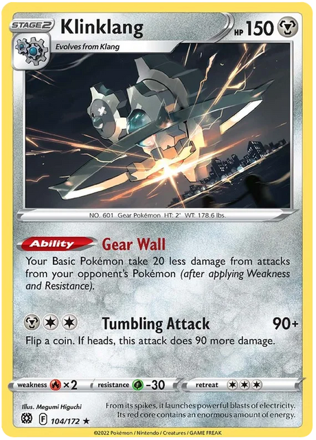 Klinklang Brilliant Stars Pokemon Card Singles 104/172