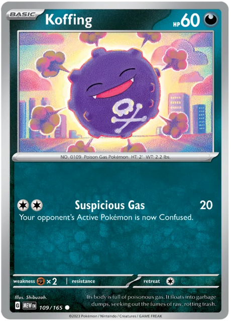 Koffing 151 Single Pokemon Card