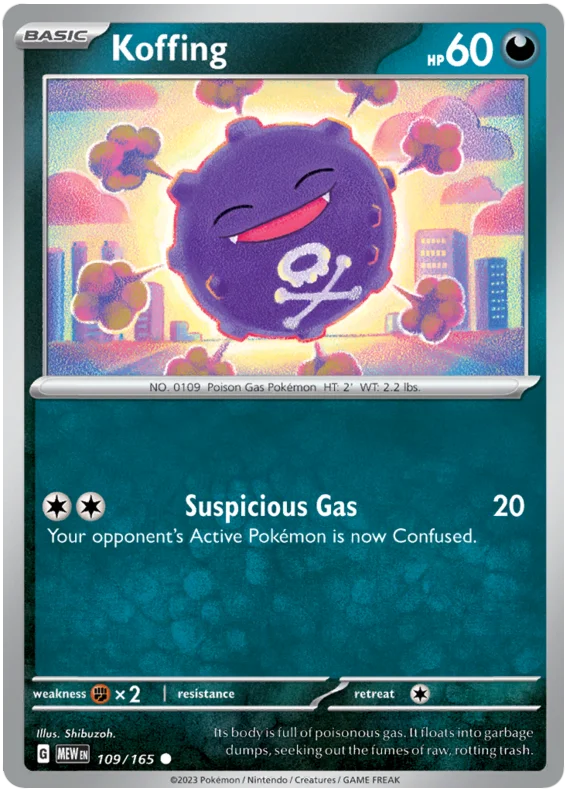 Koffing 151 Single Pokemon Card