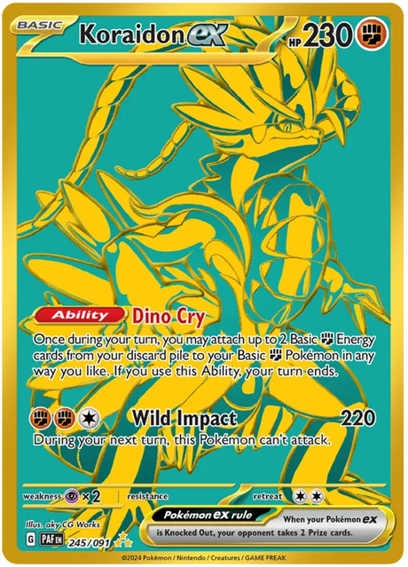 Koraidon ex Paldean Fates Pokemon Card Single 245/091