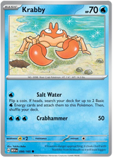 Krabby 151 Single Pokemon Card