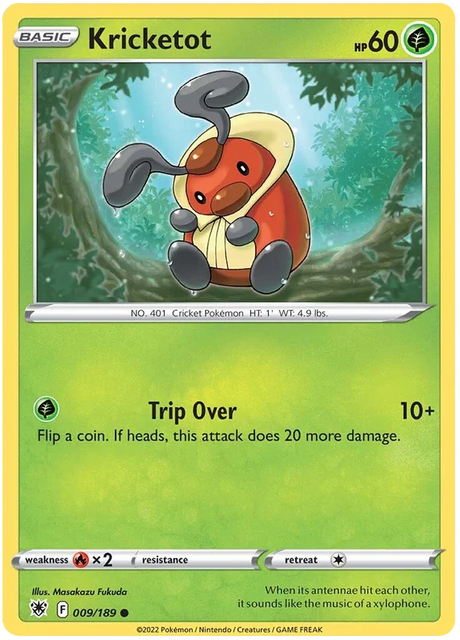 Kricketot Astral Radiance Pokemon Card Singles 009/189