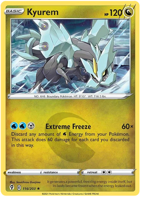 Kyurem 116/203 - Pokemon TCG Evolving Skies card