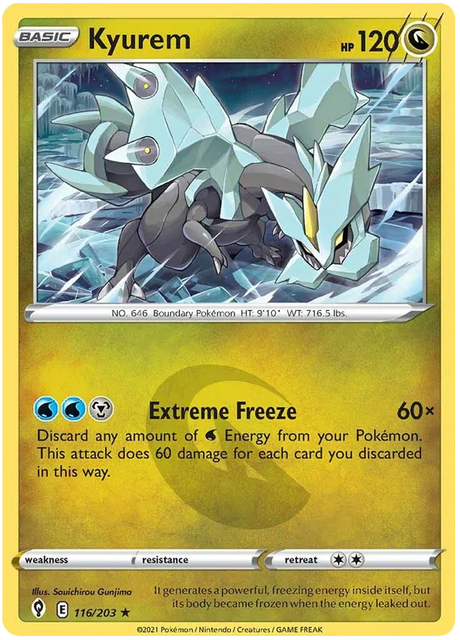 Kyurem 116/203 - Pokemon TCG Evolving Skies card