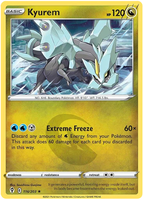 Kyurem 116/203 - Pokemon TCG Evolving Skies card