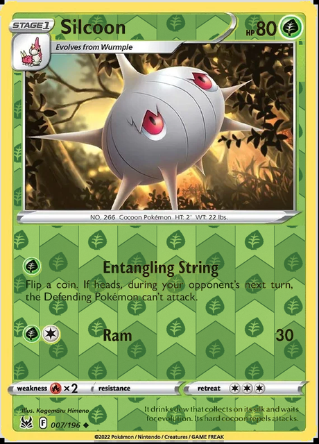 Silcoon 007/196, Lost Origin, Reverse Holo finish, representative matte composite
