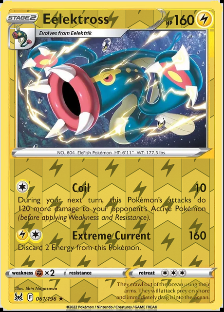 Eelektross 061/196, Lost Origin, Reverse Holo finish, representative matte composite