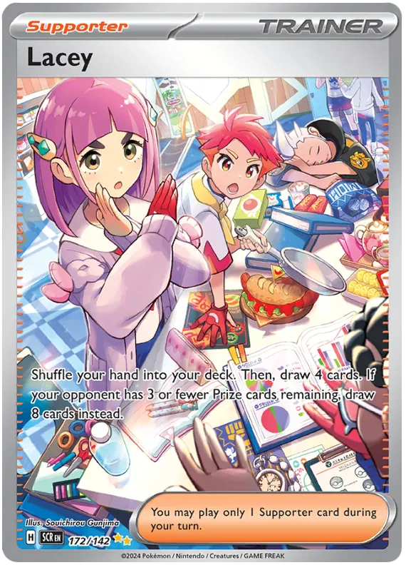 Lacey Special Illustration Rare Stellar Crown Pokemon Single Card 172/142