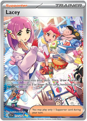 Lacey Special Illustration Rare Stellar Crown Pokemon Single Card 172/142