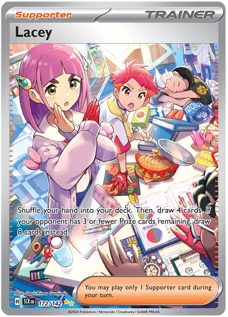 Lacey Special Illustration Rare Stellar Crown Pokemon Single Card 172/142