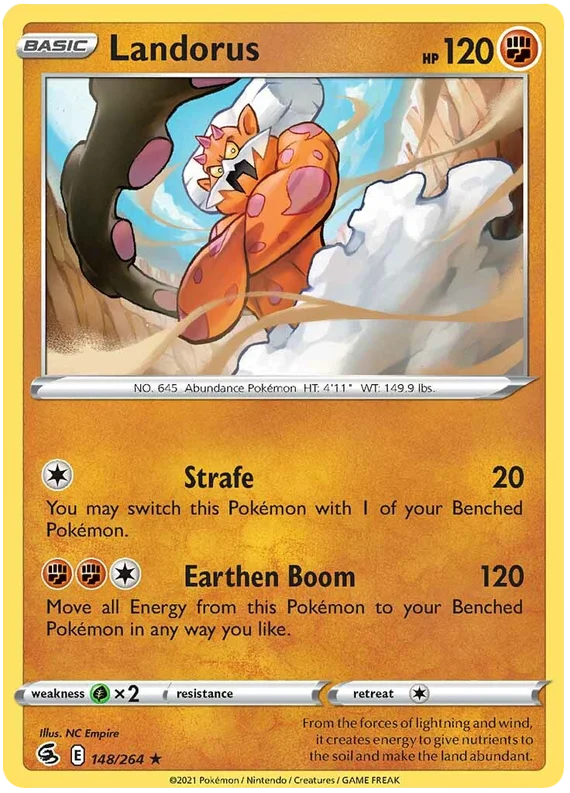 Landorus Fusion Strike Pokemon Card Singles 148/264