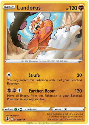 Landorus Fusion Strike Pokemon Card Singles 148/264