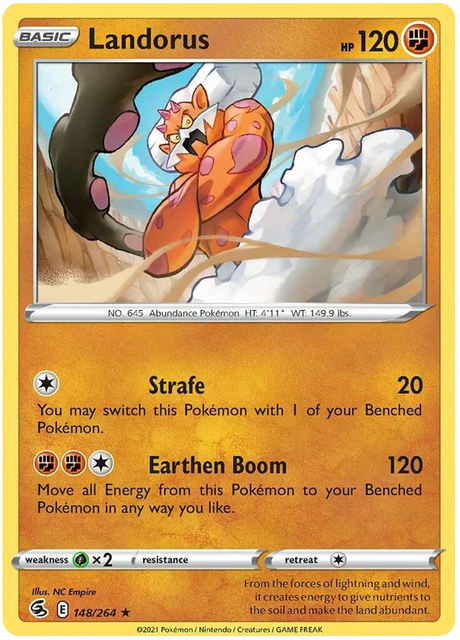 Landorus Fusion Strike Pokemon Card Singles 148/264
