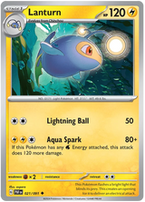 Lanturn Paldean Fates Pokemon Card Single 021/091