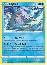 Lapras Fusion Strike Pokemon Card Singles 054/264
