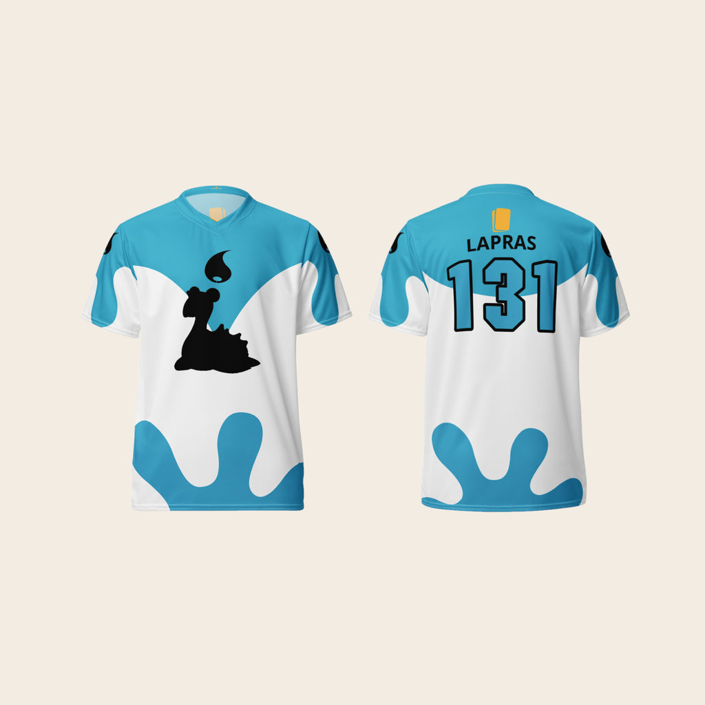 Pokemon Lapras 131 Theme Printed Jersey Front and Back