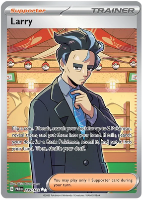 Larry Full Art Paradox Rift Single Pokemon Card 235/182