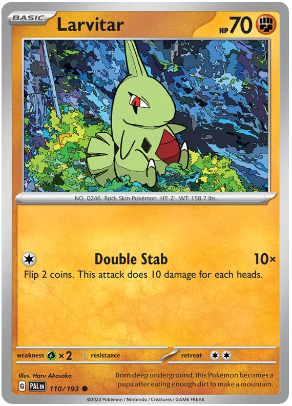 Larvitar Paldea Evolved Single Pokemon Card