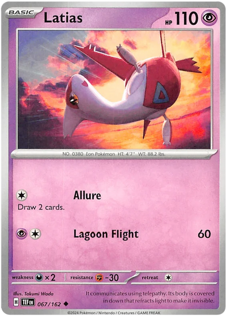 Latias Temporal Forces Pokemon Single 067/162